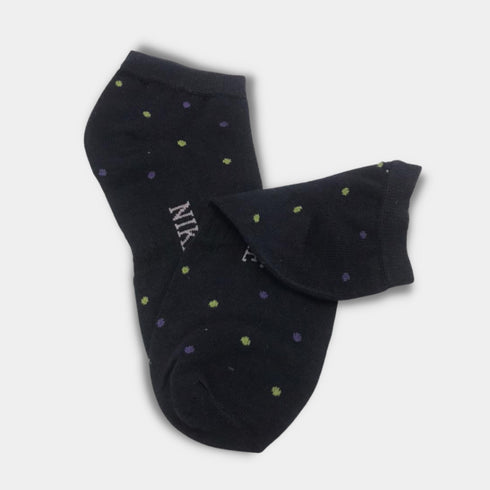 Nike Multi Doted Premium Quality Ankle Socks Blue